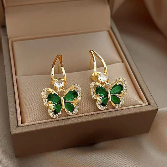 Mystikos™ Green Nature's Earrings