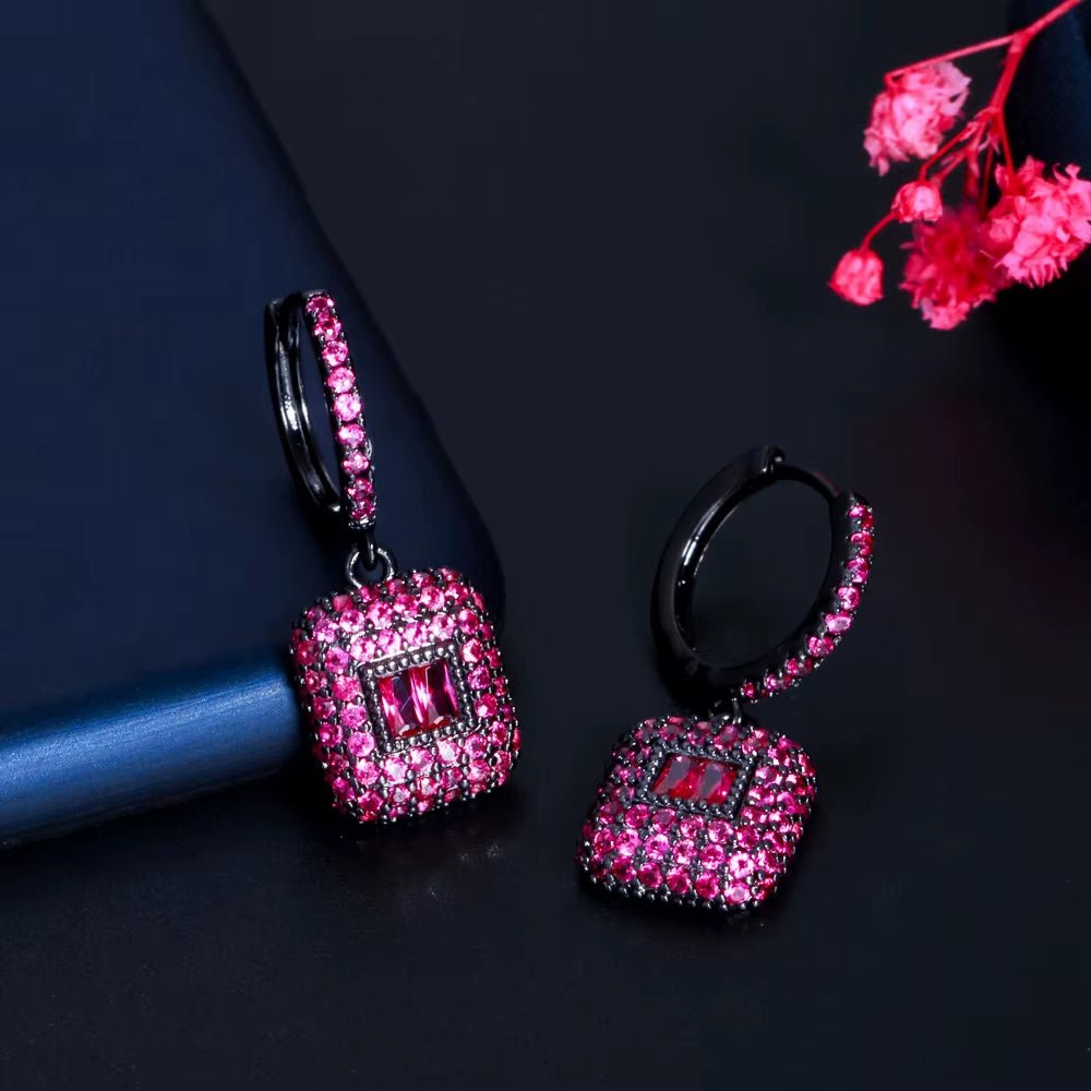 Mystikos™ Pink's Hot Pink Earrings